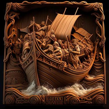 3D model Medieval Total War  Viking Invasion game (STL)